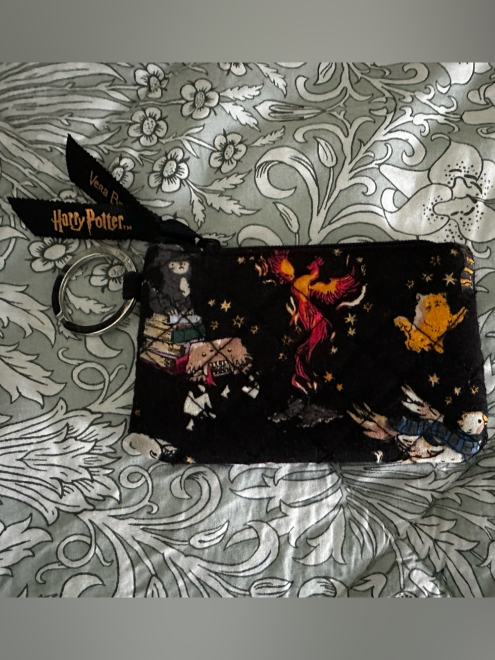 Vera Bradley Black Harry Potter Phoenix Key Pouch